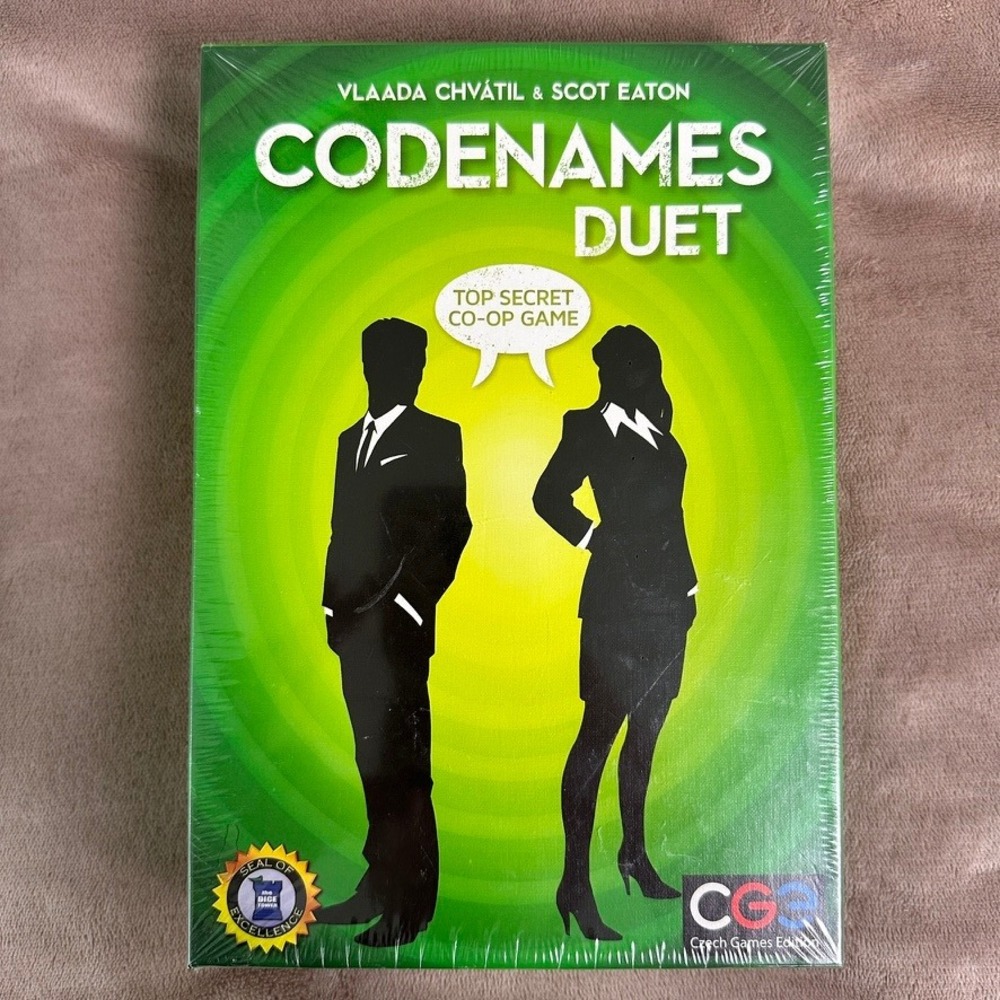 Codenames Duet Board Game‎ Czech Games Edition CGE040 Top Secret Co-op Game NEW
